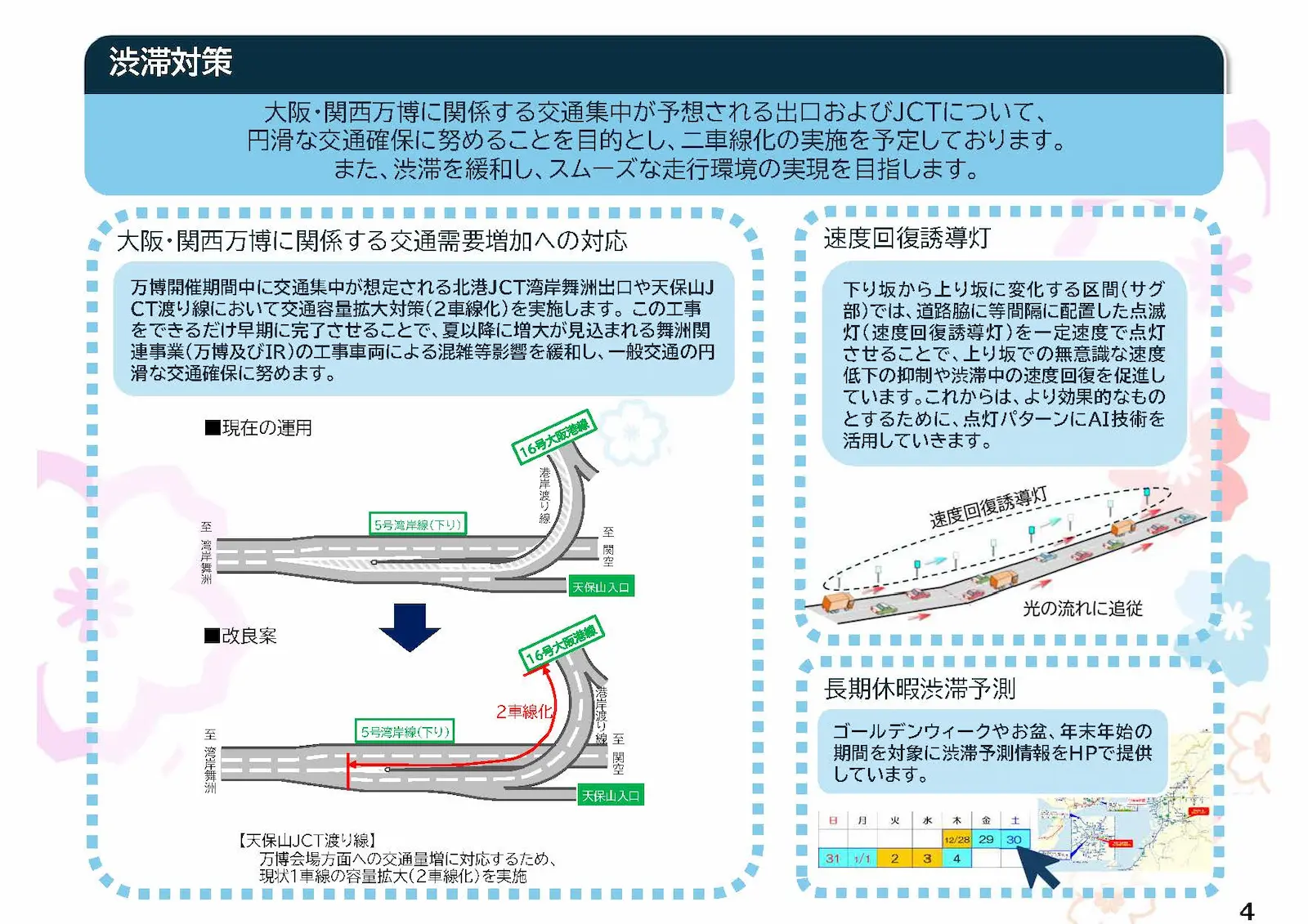 渋滞対策：2車線化